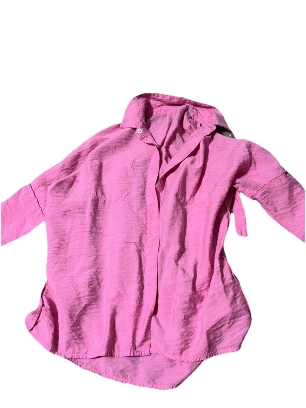 Women's Pink Button-Down Shirt